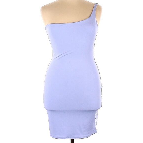 Naked Wardrobe One Shoulder Bodycon Lavender Purple Plus Size 1X EUC - Picture 1 of 2